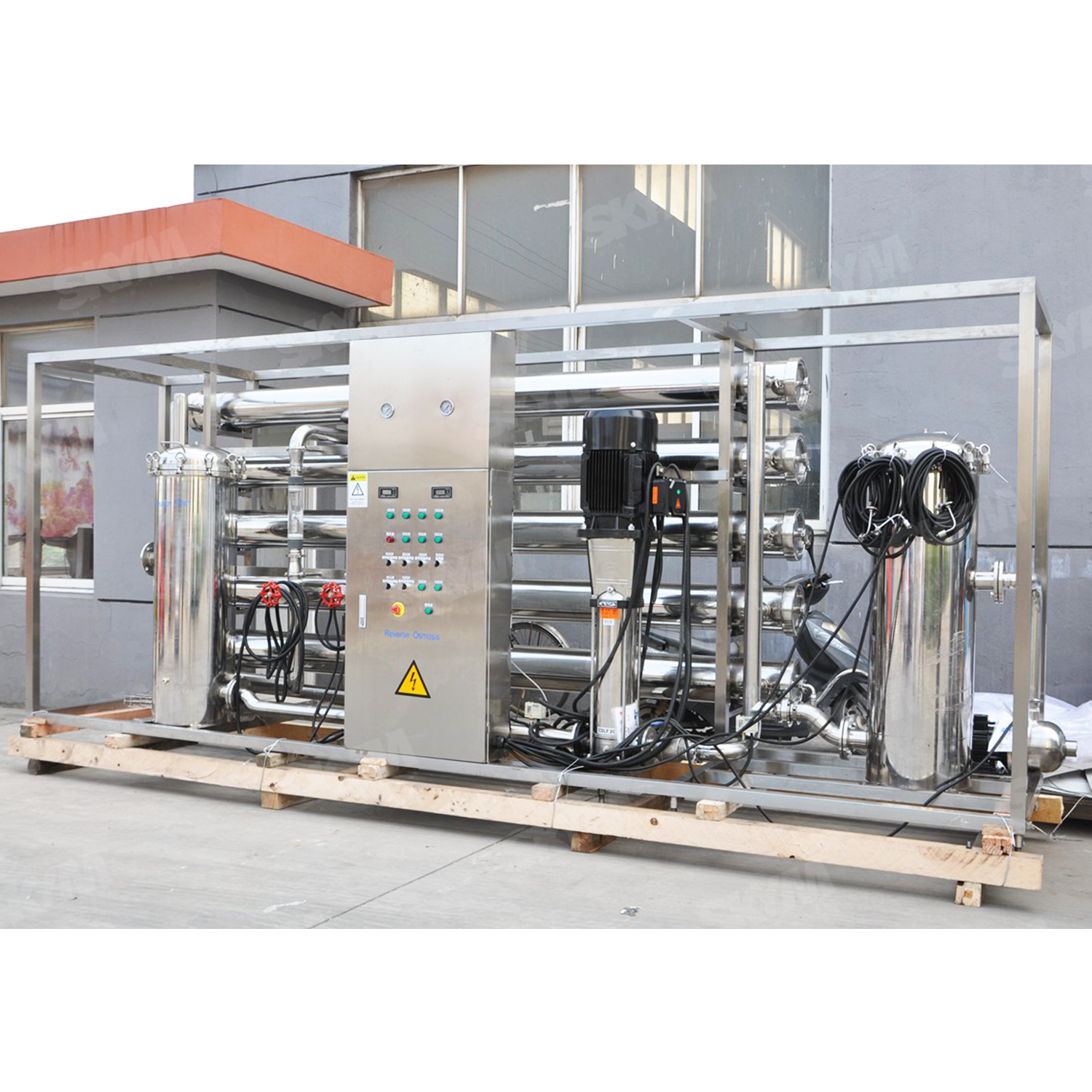 Machine de traitement de l'eau UV industrielle 15t RO