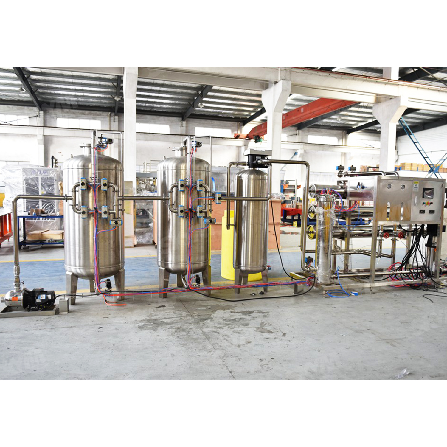 Usine de traitement d'eau potable de RO de filtre d'osmose d'inversion