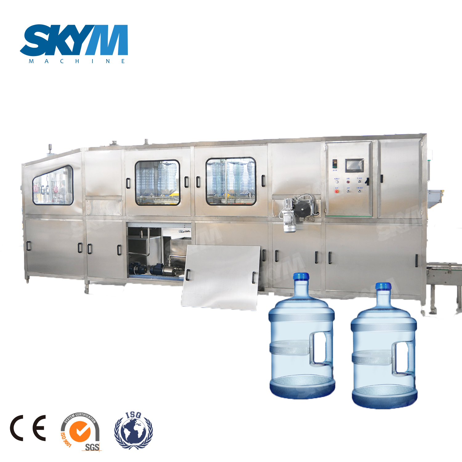 Équipement de capsulage remplissant de lavage de bouteille de l'eau pure de 5 gallons